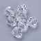 Transparent Acrylic Beads, Faceted, Round, Clear, 6x5.5mm, Hole: 1.7~1.8mm