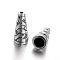 Tibetan Style Alloy Bead Cone, Cadmium Free & Nickel Free & Lead Free, Antique Silver, 18x8x8mm, Hole: 1mm