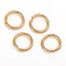 304 Stainless Steel Jump Ring, Open Jump Rings, Golden, 13x2mm, Inner Diameter: 9mm, 12 Gauge