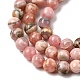 Натуральные бусины из родонита&nbsp;G-A293-B02-4mm-4