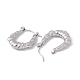 Массивные серьги-кольца из нержавеющей стали 304 EJEW-E199-07P-2