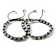 Регулируемые браслеты из плетеных бусин из натурального цветка амазонита и немагнитного синтетического гематита BJEW-Z090-01G-4