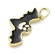 Подвески из латуни и эмали на тему Хэллоуина KK-L248-01G-01-2