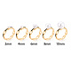 Закрепки колец для чашек из латуни и эмали KK-N274-16G-4