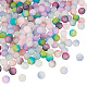 200шт 10 цвета треск стеклянные бусины нити GLAA-TA0003-31B-3