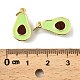 Латунные эмалевые подвески с фруктами KK-M324-04C-G-3