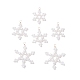 6 шт. 3 подвески в виде стеклянных снежинок PALLOY-JF03950-03-1