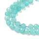 Природных амазонит бисер нитей G-E411-43-4mm-01-3