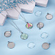 62шт набор для самостоятельного изготовления полукруглого кулона STAS-UN0021-32P-2