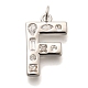 Латунные микропаве прозрачные подвески с фианитом KK-G521-01P-F-1