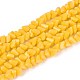 Непрозрачное стекло бисер нитей GLAA-N019-4mm-22-1