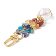 Подвески из бисера с натуральным смешанным камнем чакра HJEW-JM01109-5