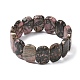 Браслеты из натуральных бусин родонита для женщин и мужчин BJEW-I323-02F-4