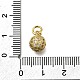 Латунные микропаве прозрачные кубические циркониевые подвески ZIRC-I070-084G-3