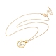 Латунные ожерелья с подвесками таро «Двенадцать созвездий» NJEW-Q006-01J-G-2