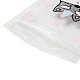 Прямоугольные пластиковые подарочные пакеты с замком-молнией OPP-Q008-01A-01-3