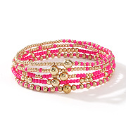 5 шт. стеклянных бусин и бусин CCB для браслетов TB4137-4