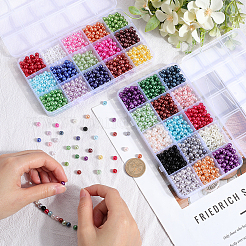 1800 шт.30 цвета акриловые бусины из искусственного жемчуга&nbsp;OACR-SP0001-17