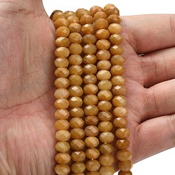 Природный Топаз нефрита бисер нитей G-Z111-A06-03