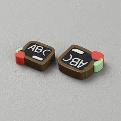 Кабошоны из полимерной глины школьной тематики ручной работы CLAY-WH20002-02D