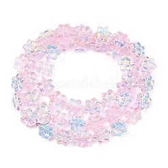 Стеклянные бусины с гальваническим покрытием &nbsp;EGLA-P069-02A-AB02