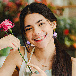 Набор для изготовления сережек в виде крыльев бабочки своими руками DIY-TA0005-12