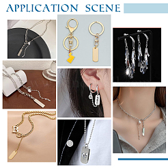 50 шт. подвески из нержавеющей стали 201 STAS-UN0046-34