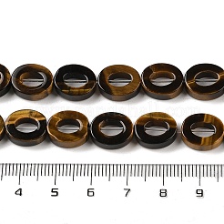 Природных тигровый глаз бисер нитей G-M439-A01-01