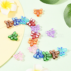 16шт 8 цвета бусины с эмалью лэмпворк ручной работы&nbsp;LAMP-PA0001-39