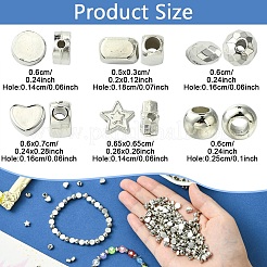 600шт 6 набора пластиковых бусин ccb CCB-YW0001-48