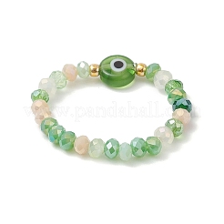 Лэмпворк ручной работы от сглаза со стеклянными кольцами для женщин RJEW-JR00939