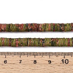 Природные Unakite бисер нитей G-T142-6mm-07