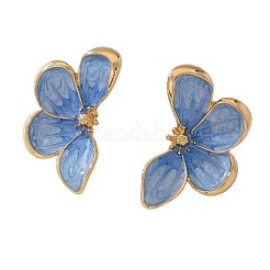 Цветок сплава эмали серьги стержня&nbsp;FS-WG9215C-01