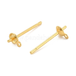 925 плоская круглая фурнитура для сережек-гвоздиков из стерлингового серебра&nbsp;STER-B010-01A-G