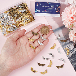 150 шт. 5-х цветные бусины из сплава в тибетском стиле Angeltee FIND-SC0009-30