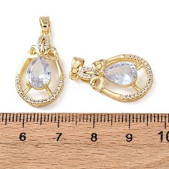 Латунные микро проложить кубического циркония подвески&nbsp;KK-Z141-01G-01B