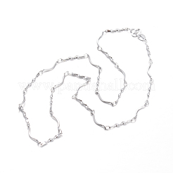 Ожерелья из нержавеющей стали 201 NJEW-O091-02