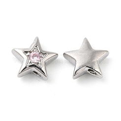 Латунь с кубическим цирконием бусины бусины&nbsp;KK-K333-29P-02