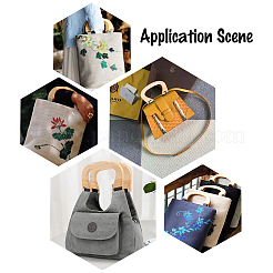 4 шт. 2 цвета ручки для сумок из дуба FIND-WR0001-56A