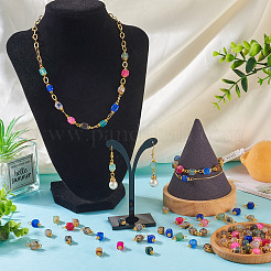 6 комплект подвесок-соединителей из натурального агата двух цветов&nbsp;FIND-TA0002-41