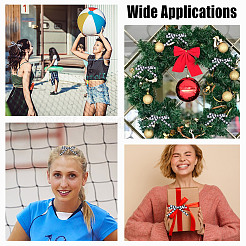 20 ярдовая полиэстеровая волейбольная лента с принтом спортивных мячей и корсажной лентой OCOR-WH0085-75A-01