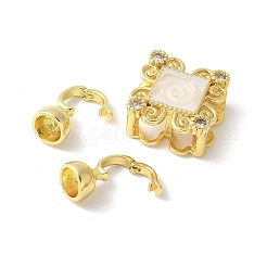 Проложить латунный прозрачный кубический цирконий над застежками KK-M320-06G