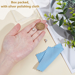 2 шт. 925 подвески из стерлингового серебра с микропаве из кубических цирконий&nbsp;STER-BC0003-60P