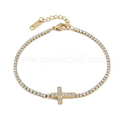 Браслеты-цепочки из нержавеющей стали 304 для женщин BJEW-D364-01A-G