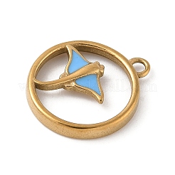 Подвески из нержавеющей стали 304 с эмалью&nbsp;STAS-Z153-09G-02