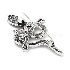 Броши из змеиного сплава со стразами для одежды рюкзака&nbsp;LS-JEWB-Z040-01A-AS