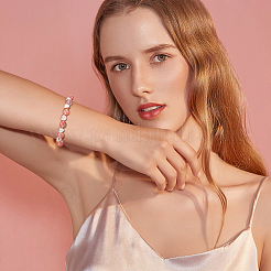 80 шт. 8-цветные бусины из сплава с эмалевым покрытием светлого золота ENAM-AR0001-47