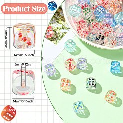 Уф-покрытие прозрачные акриловые бусины&nbsp;MACR-CJC0004-32-1