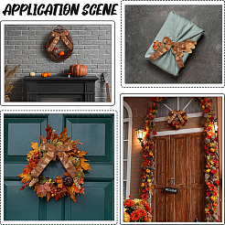 Полиэстеровая лента с узором в виде кленового листа&nbsp;OCOR-GF0005-35