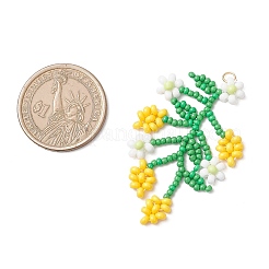 Большие подвески из стеклянных бусин&nbsp;PALLOY-MZ00877-01